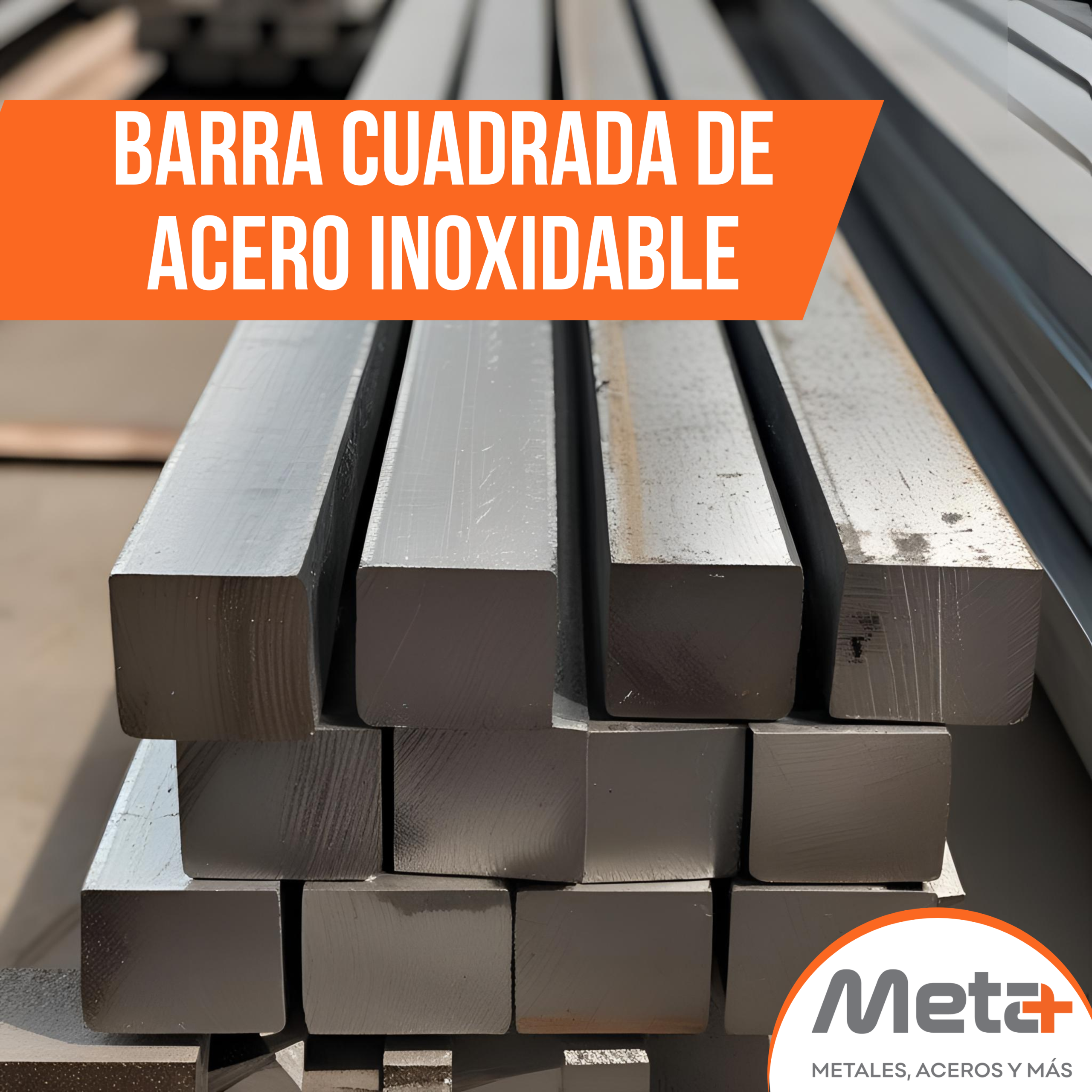 Barra Cuadrada de Acero Inoxidable