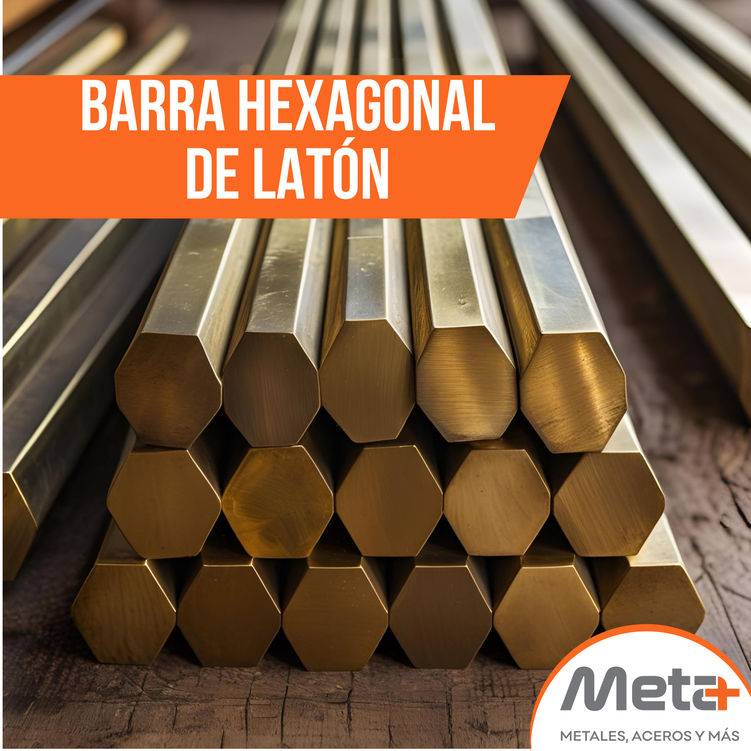 Barra Hexagonal de Latón